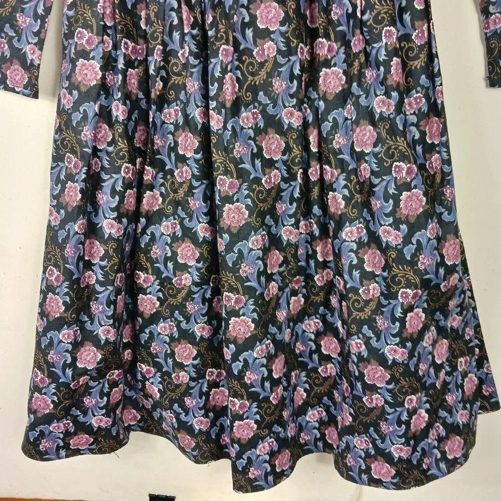 Gunne Sax Jessica McClintock Girls Dress Vintage Size 10 Lace Detail Tie Back - Picture 7 of 11